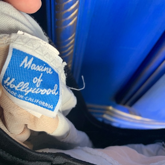 VTG Maxine of Hollywood Swimsuit One Black Sz 14 - Picture 2 of 4